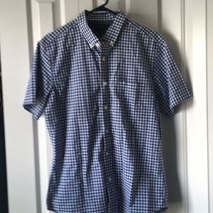 Banana Republic Blue Gingham Button Down
